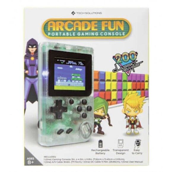Does not apply Other - 🔥Arcade Fun Portable Gaming Console Classic Retro Handheld 200 Arcade Game NWT